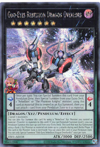 Odd-Eyes Rebellion Dragon Overlord [ES01-AE038-SCR] – Cardingedge