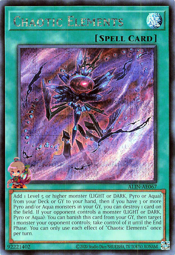 rare chaotic cards Chaotic Elements [ALIN-AE067-SCR] – Cardingedge
