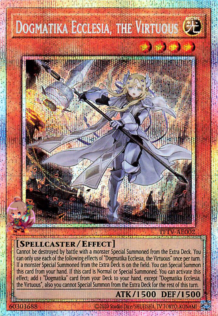 yugioh dogmatika ecclesia the virtuous deck Dogmatika Ecclesia, the Virtuous [TFTV-AE002-PSCR] – Cardingedge
