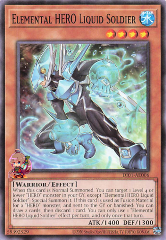 yugioh worldwide edition stairway to the destined duel card codes Elemental HERO Liquid Soldier [LDS3-EN103] Secret Rare