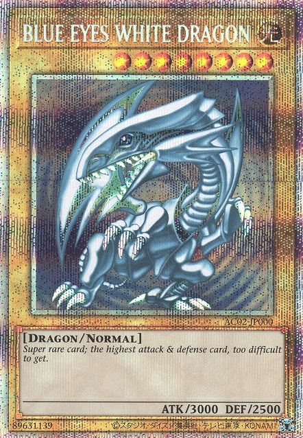 Blue-Eyes White Dragon [AC02-JP000-PSCR]