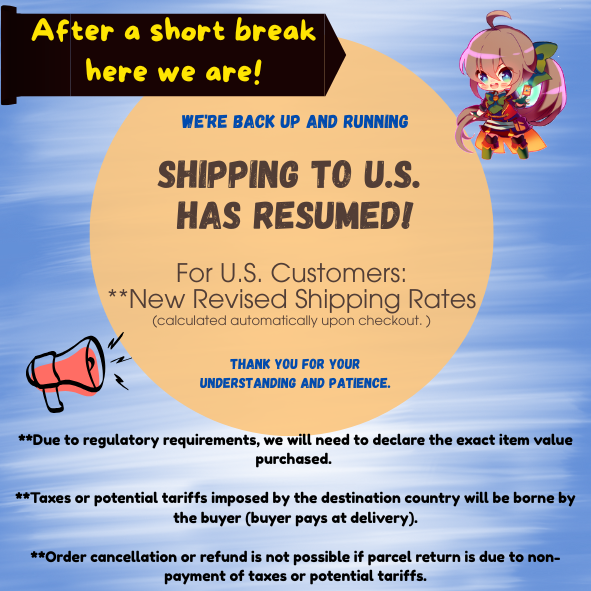 Shipping to U.S. has resumed!