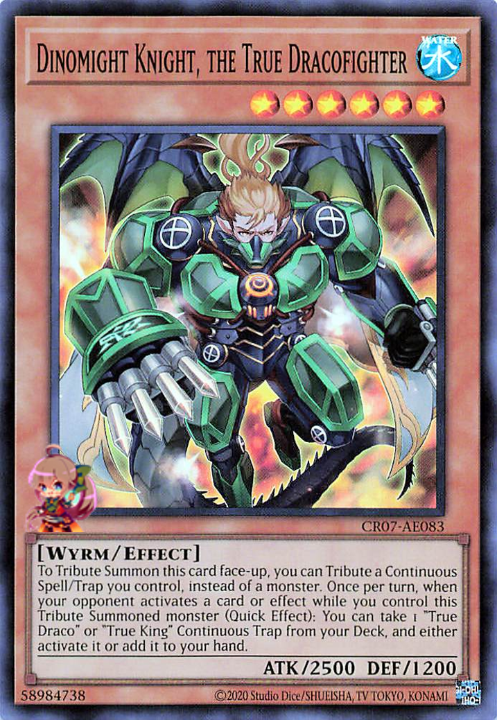 Dinomight Knight, the True Dracofighter [CR07-AE083-SR]