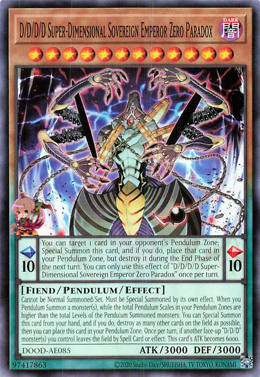 D/D/D/D Super-Dimensional Sovereign Emperor Zero Paradox [DOOD-AE085-C]