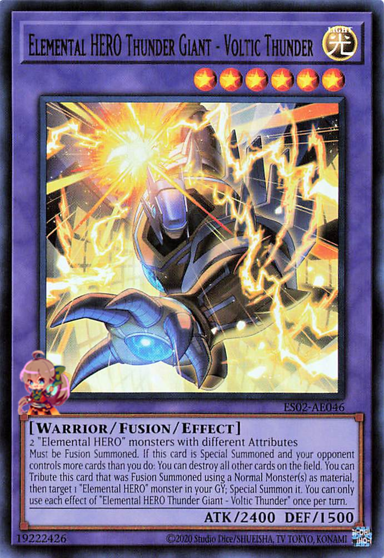 Elemental HERO Thunder Giant - Voltic Thunder [ES02-AE046-UR]