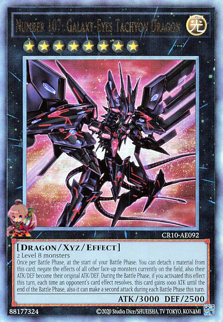 Number 107: Galaxy-Eyes Tachyon Dragon [CR10-AE092-UTR]