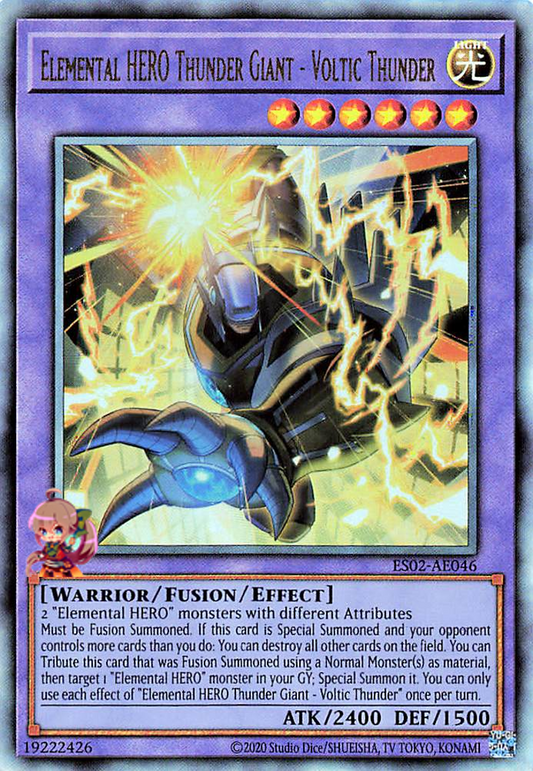 Elemental HERO Thunder Giant - Voltic Thunder [ES02-AE046-UTR]