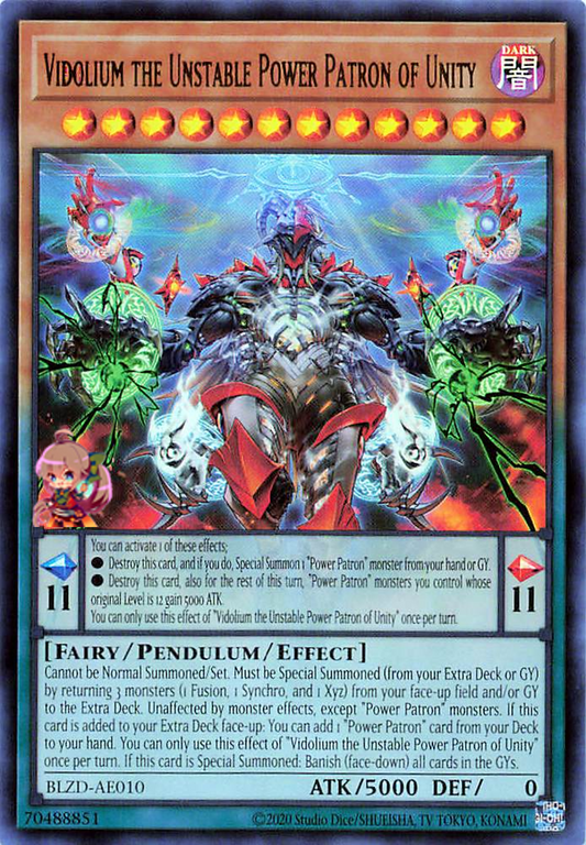Vidolium the Unstable Power Patron of Unity [BLZD-AE010-UR]