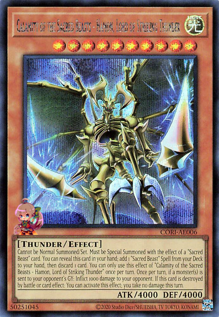 Calamity of the Sacred Beasts - Hamon, Lord of Striking Thunder [CORI-AE006-SCR]