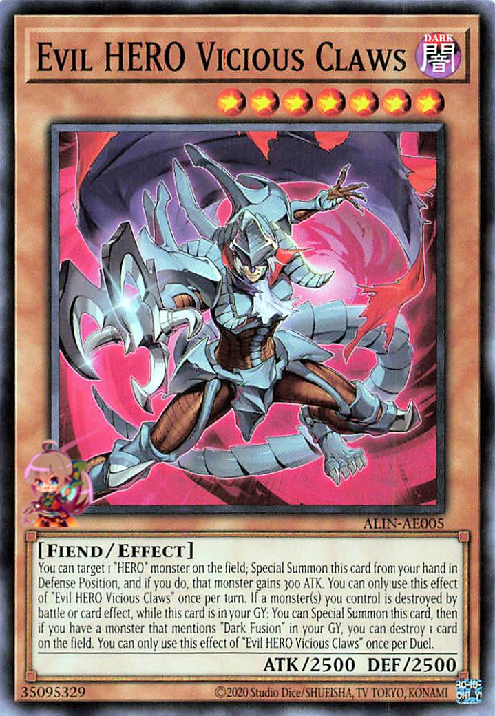 Evil HERO Vicious Claws [ALIN-AE005-C]