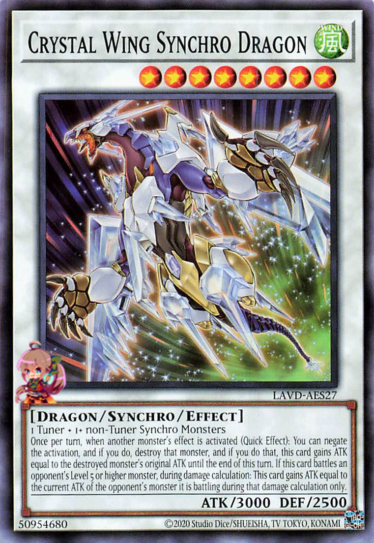 Crystal Wing Synchro Dragon [LAVD-AES27-C]