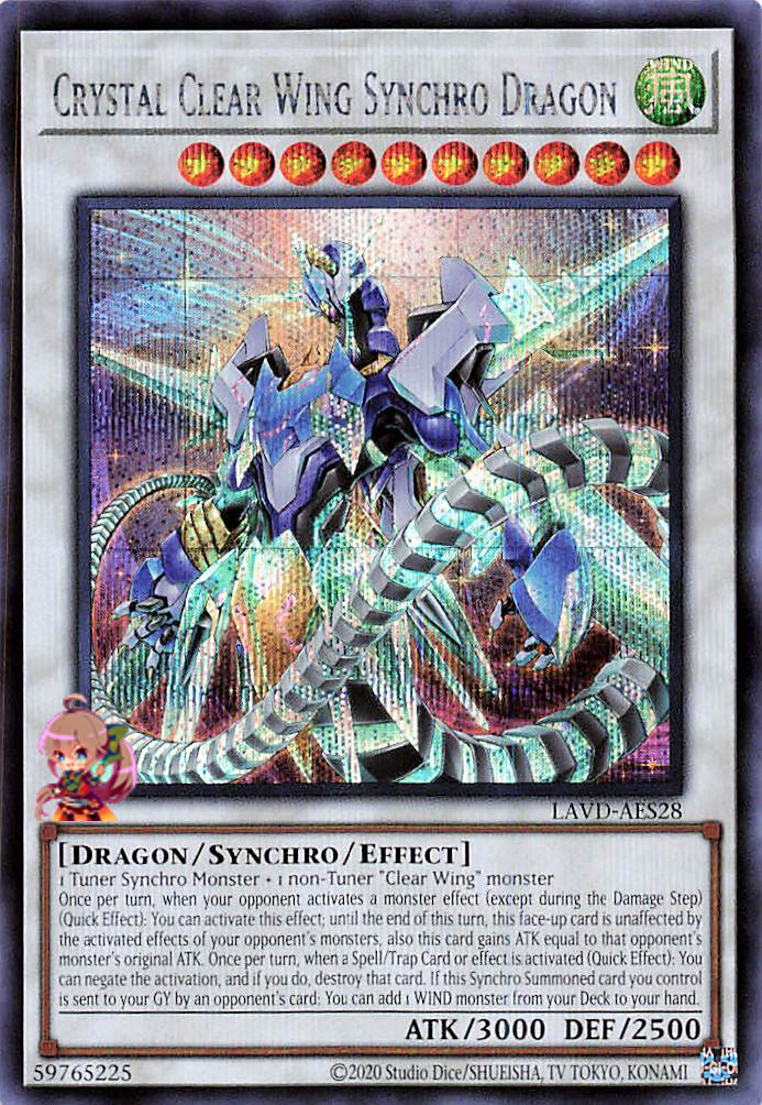 Crystal Clear Wing Synchro Dragon [LAVD-AES28-SCR]