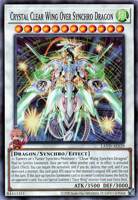 Crystal Clear Wing Over Synchro Dragon [LAVD-AES29-C]