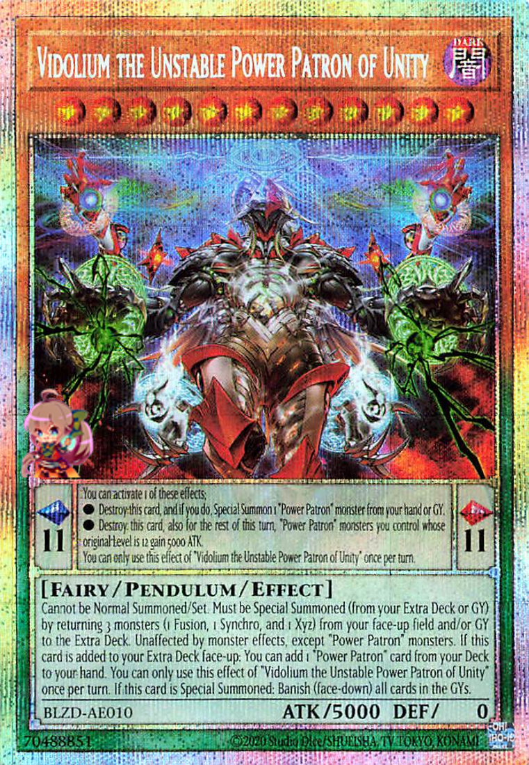 Vidolium the Unstable Power Patron of Unity [BLZD-AE010-PSCR]