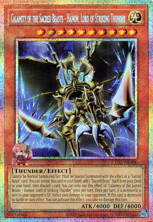 Calamity of the Sacred Beasts - Hamon, Lord of Striking Thunder [CORI-AE006-PSCR]