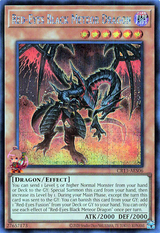 Red-Eyes Black Meteor Dragon [CR13-AES06-SCR]