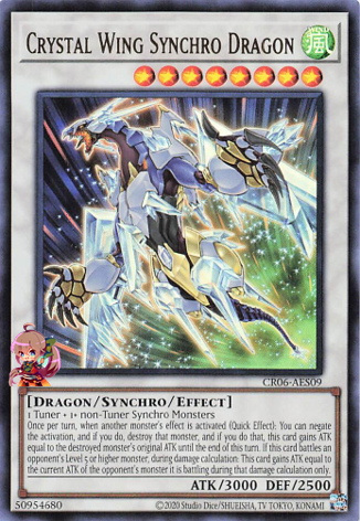 Crystal Wing Synchro Dragon [CR06-AES09-UR]