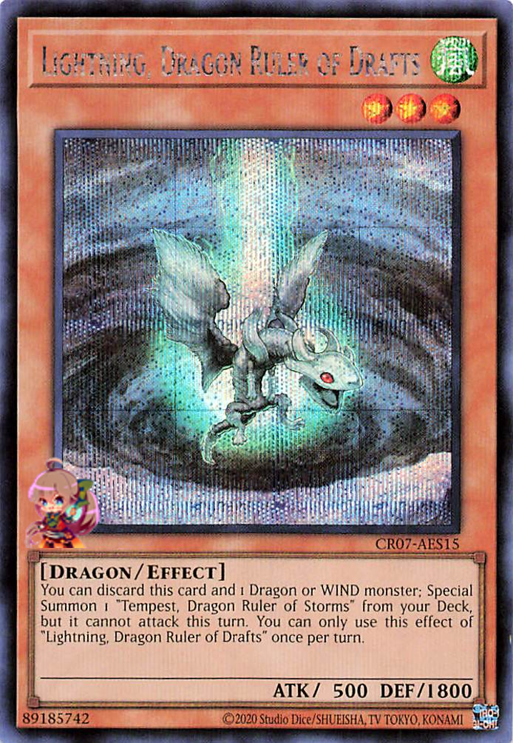 Lightning, Dragon Ruler of Drafts [CR07-AES15-SCR]