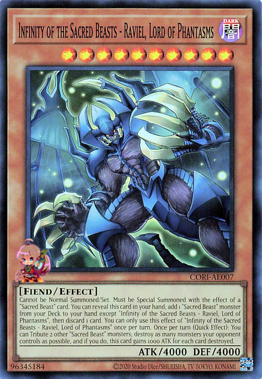 Infinity of the Sacred Beasts - Raviel, Lord of Phantasms [CORI-AE007-SR]