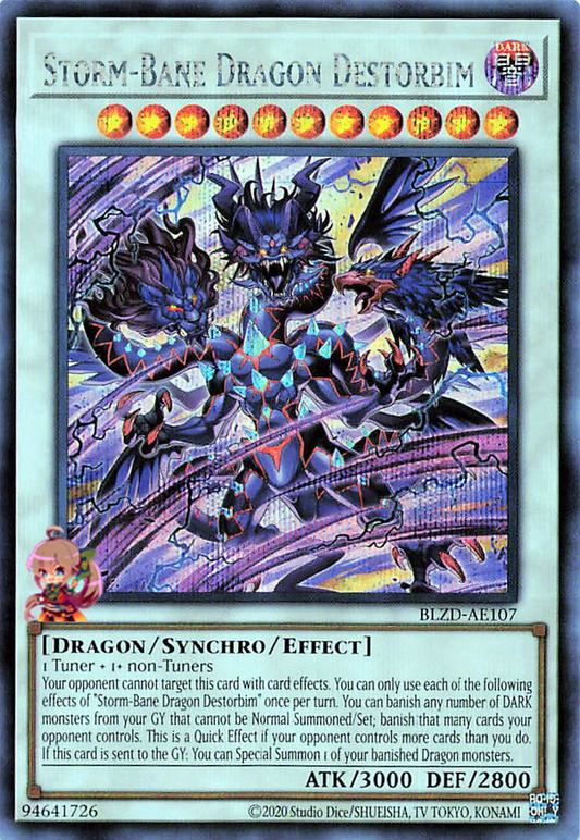 Storm-Bane Dragon Destorbim [BLZD-AE107-SCR]