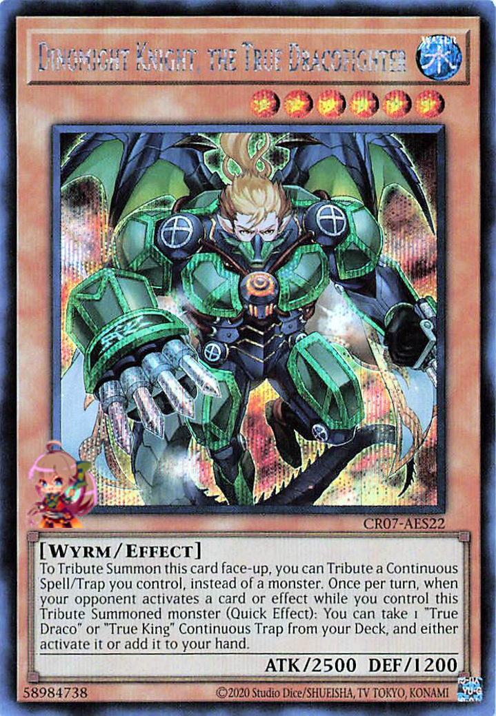 Dinomight Knight, the True Dracofighter [CR07-AES22-SCR]