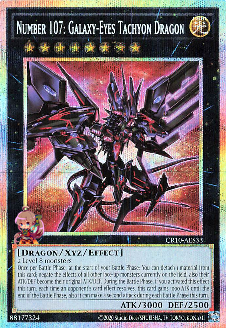 Number 107: Galaxy-Eyes Tachyon Dragon [CR10-AES33-PSCR]