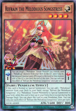 Refrain the Melodious Songstress [LEDE-AE009-R]