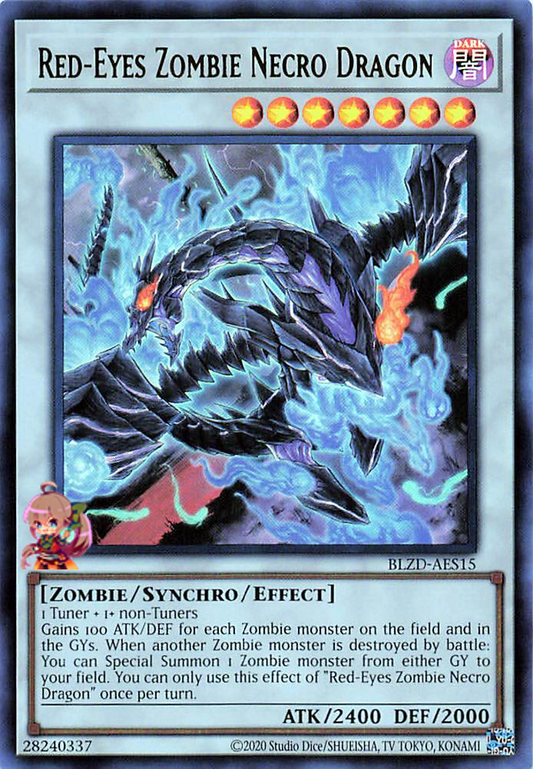 Red-Eyes Zombie Necro Dragon [BLZD-AES15-UR]