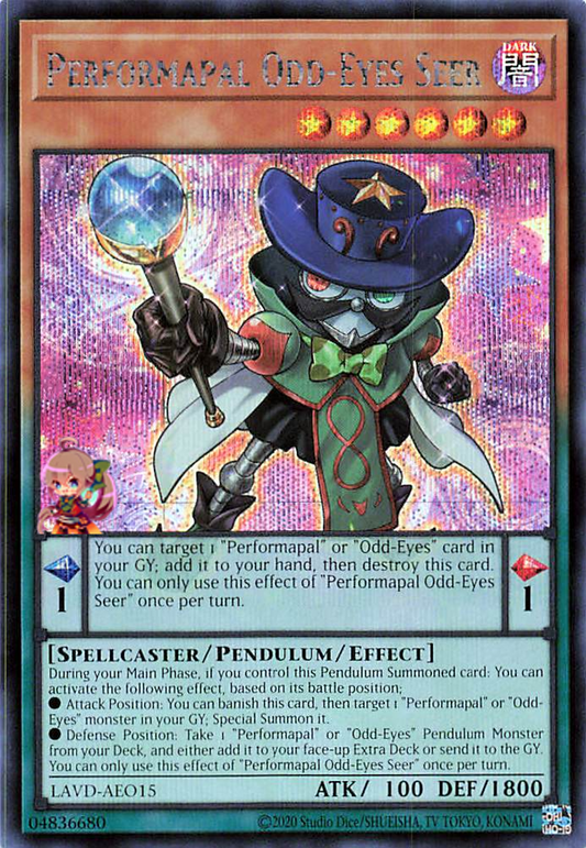 Performapal Odd-Eyes Seer [LAVD-AEO15-SCR]