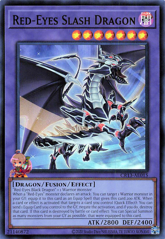 Red-Eyes Slash Dragon [CR13-AE015-UR]