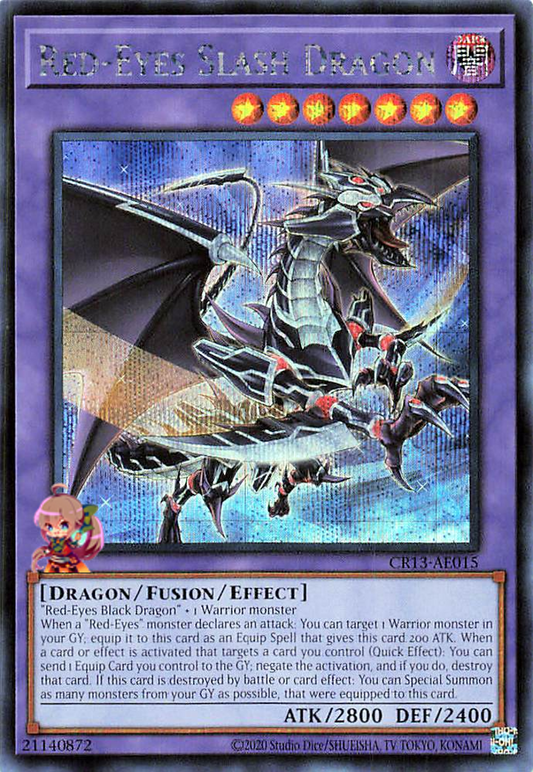 Red-Eyes Slash Dragon [CR13-AE015-SCR]