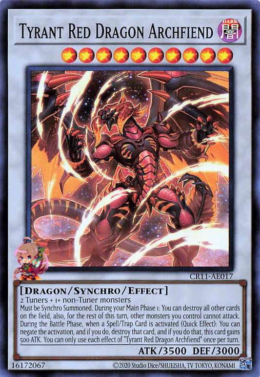 Tyrant Red Dragon Archfiend [CR11-AE017-SR]
