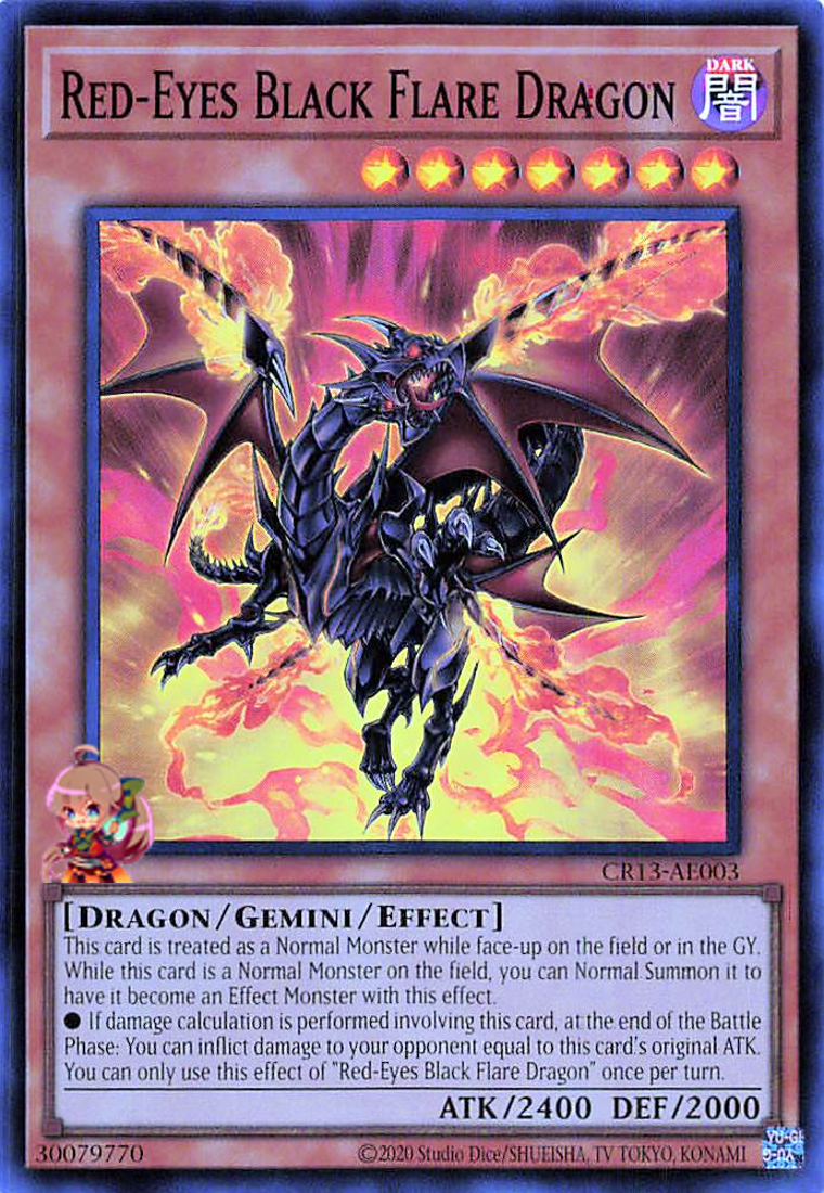 Red-Eyes Black Flare Dragon [CR13-AE003-SR]
