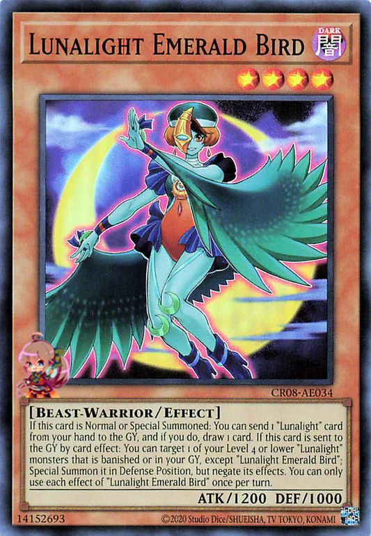 Lunalight Emerald Bird [CR08-AE034-SR]