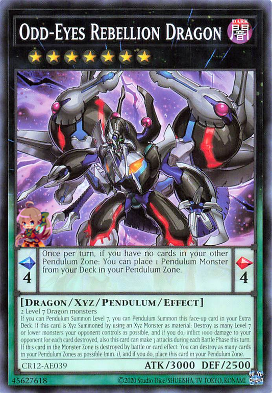 Odd-Eyes Rebellion Dragon [CR12-AE039-C]