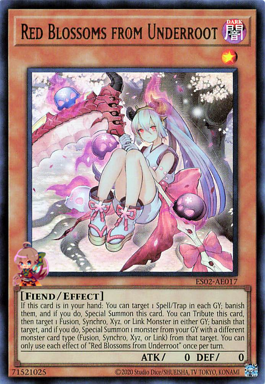 Red Blossoms from Underroot [ES02-AE017-UR]