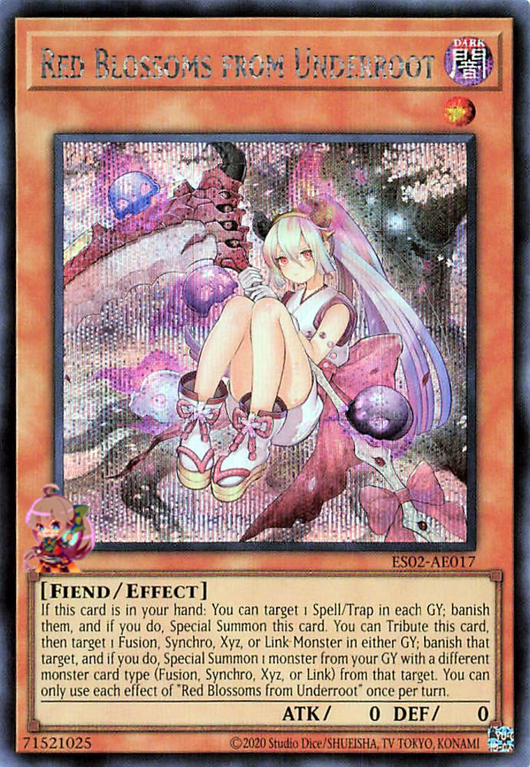 Red Blossoms from Underroot [ES02-AE017-SCR]