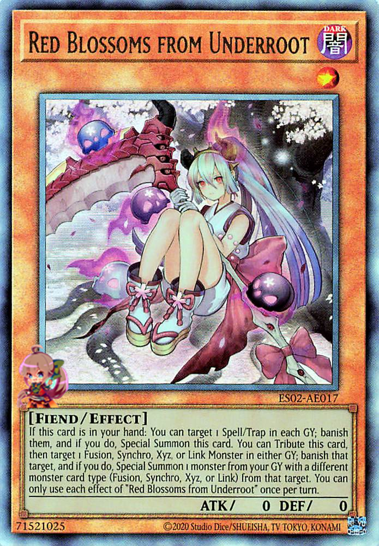 Red Blossoms from Underroot [ES02-AE017-UTR]