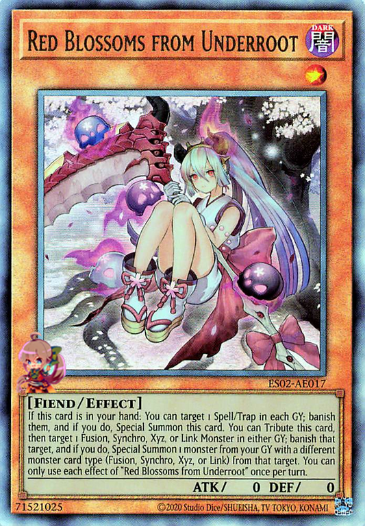 Red Blossoms from Underroot [ES02-AE017-UTR]