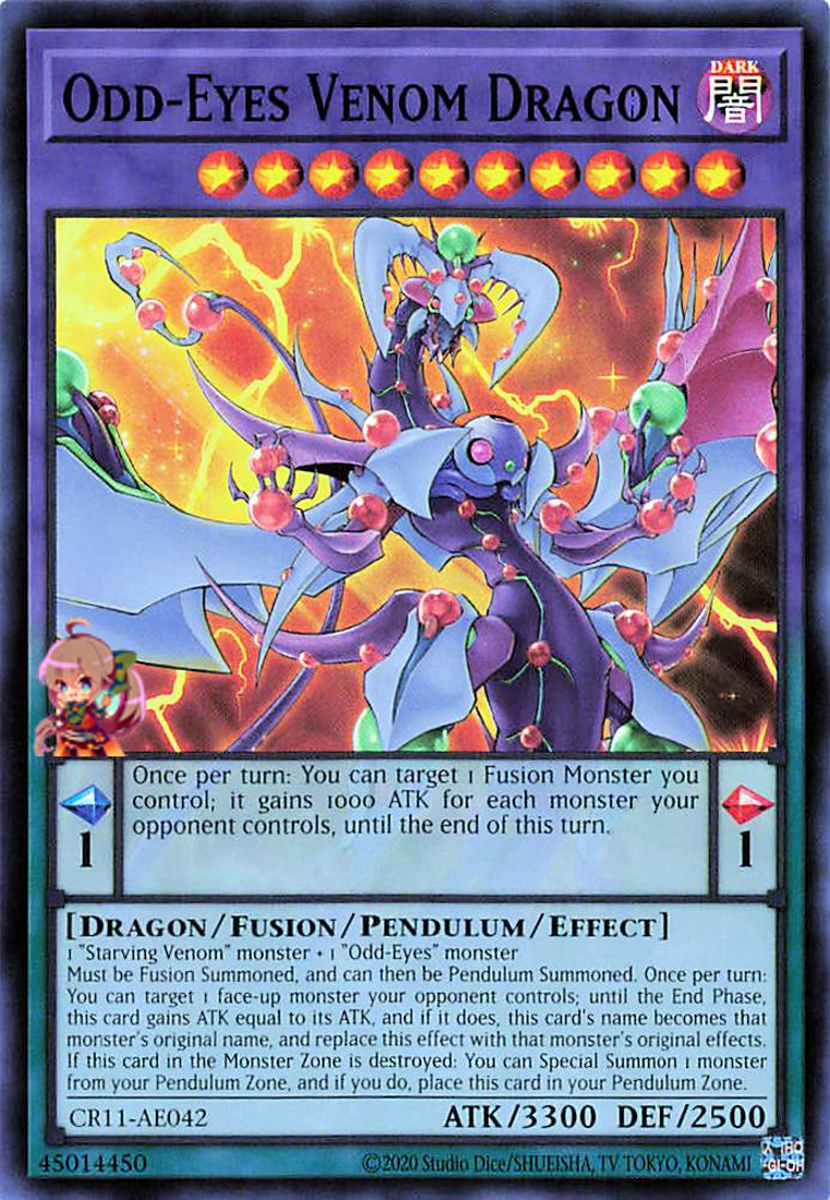 Odd-Eyes Venom Dragon [CR11-AE042-SR]