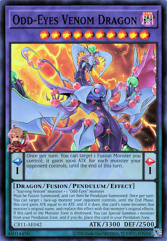 Odd-Eyes Venom Dragon [CR11-AE042-SR]
