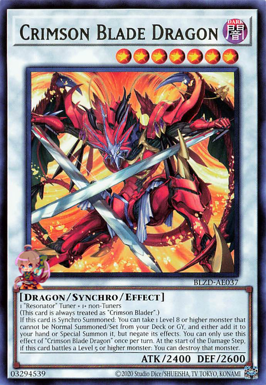 Crimson Blade Dragon [BLZD-AE037-R]