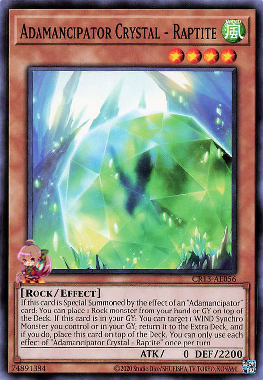 Adamancipator Crystal - Raptite [CR13-AE056-C]