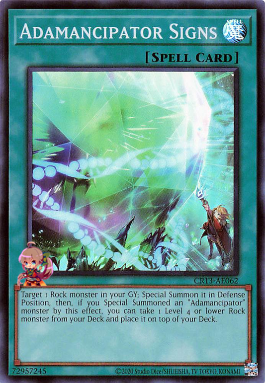 Adamancipator Signs [CR13-AE062-SR]