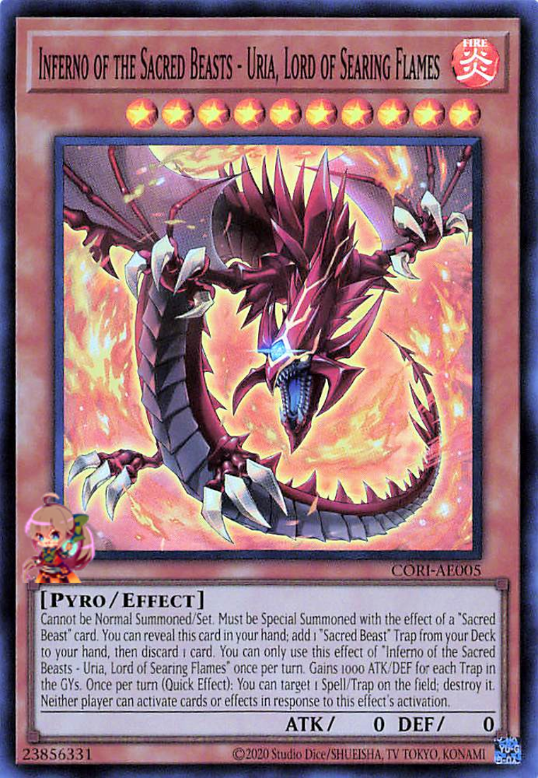 Inferno of the Sacred Beasts - Uria, Lord of Searing Flames [CORI-AE005-SR]