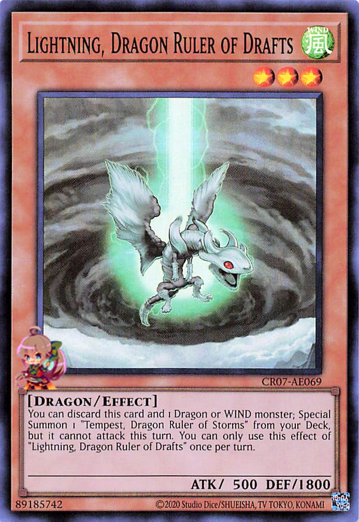Lightning, Dragon Ruler of Drafts [CR07-AE069-SR]