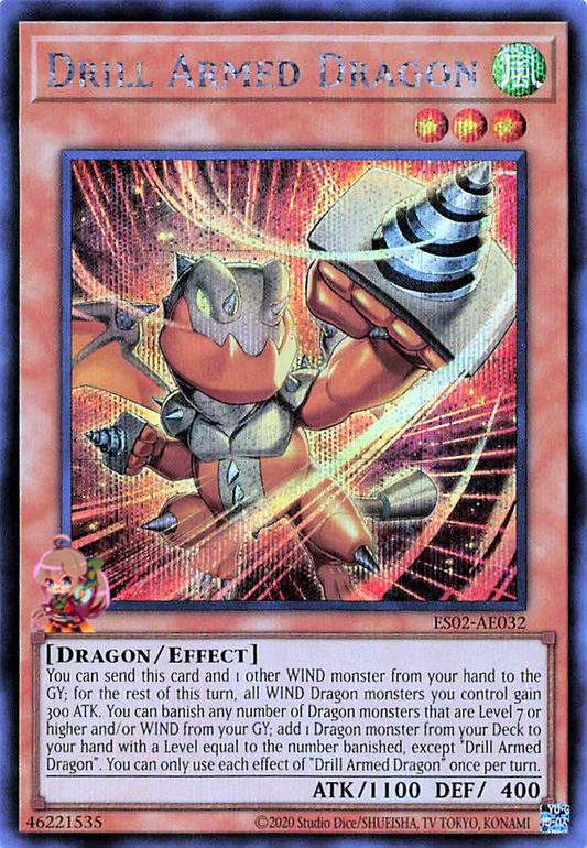 Drill Armed Dragon [ES02-AE032-SCR]