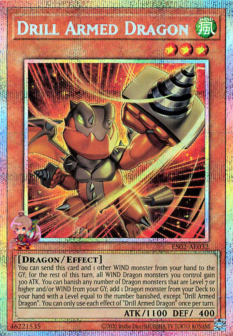 Drill Armed Dragon [ES02-AE032-PSCR]