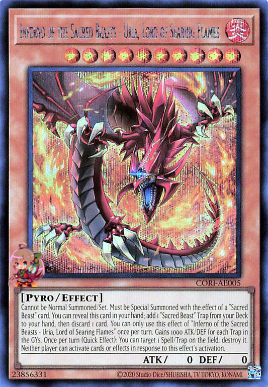 Inferno of the Sacred Beasts - Uria, Lord of Searing Flames [CORI-AE005-SCR]