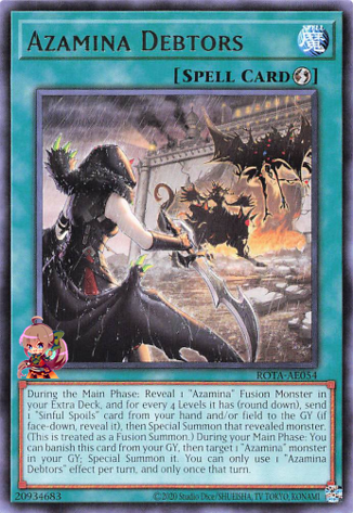 Yu-Gi-Oh! Sammelkarte Azamina Debtors – ROTA-EN054, Super Rare, 1. Auflage Aus Rage Of The Abyss